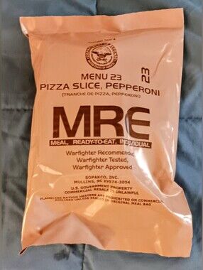 Military MRE Meal Ready To Eat - Menu 23 - Pizza Slice, Pepperoni